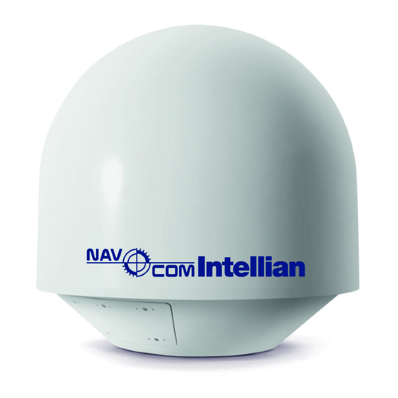 Морская спутниковая ТВ антенна NavCom Intellian i9P Мобильная система спутникового ТВ NavCom Intellian i9P предназначена для установки на суда длиной от 25 метров. Благодаря зеркалу диаметром 85 см, антенна может принимать сигнал спутника в зонах с низким уровнем сигнала. 
