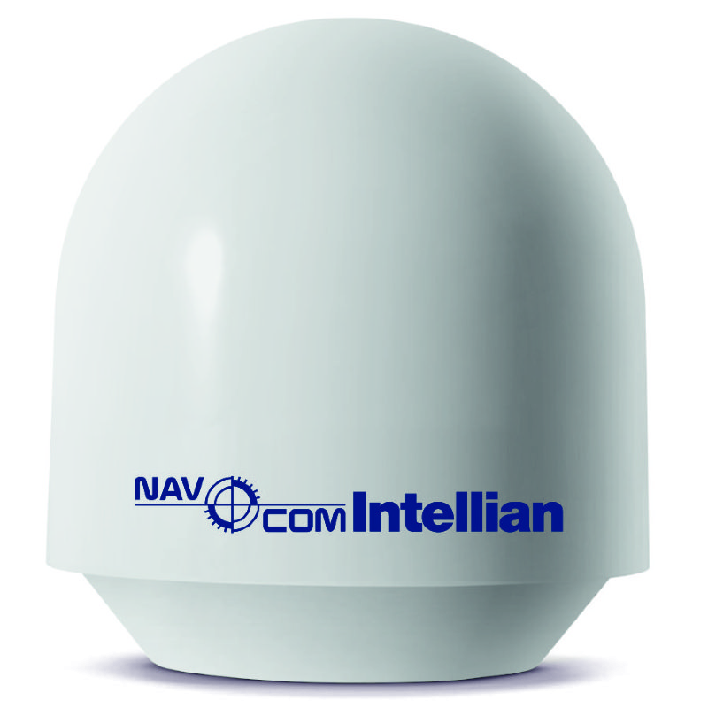 Navcom Intellian V60 NavCom Intellian v60 это морская VSAT антенная система Ku диапазона, с диаметром тарелки всего 60 см, с компактным обтекателем, с возможностью установки на суда малого размера. 
