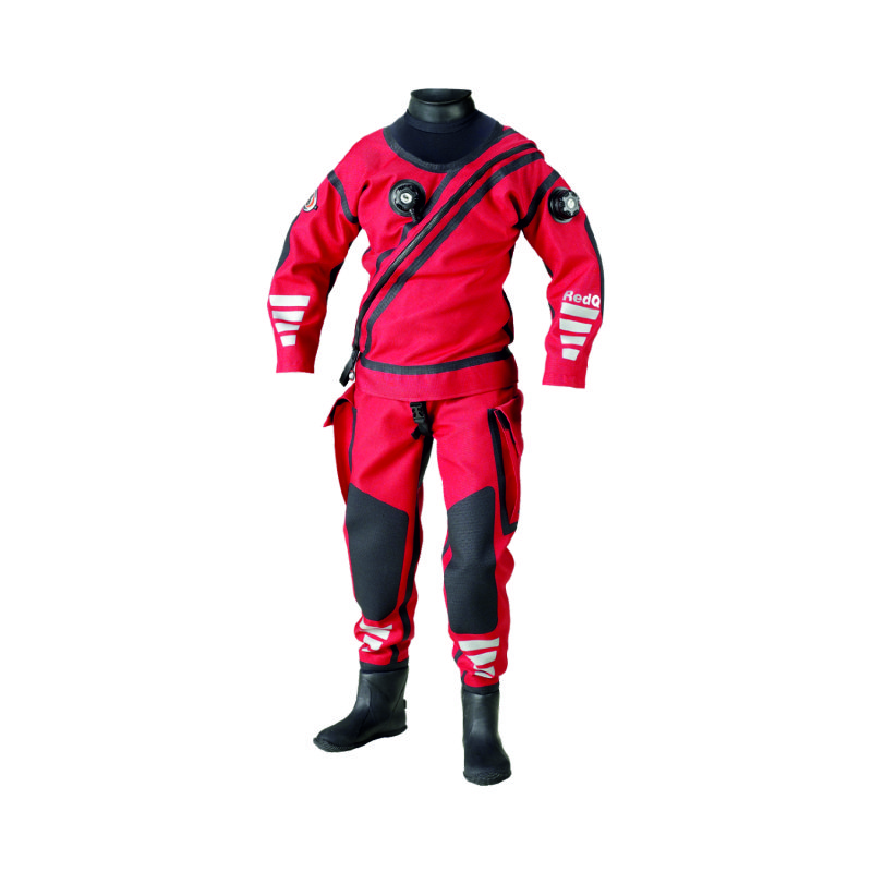 Костюм Ursuit Heavy Light Cordura RedQ Костюм разработан для выполнения особо сложных профессиональных аварийно-спасательных операций под водой и на поверхности воды, когда видимость костюма особенно важна.