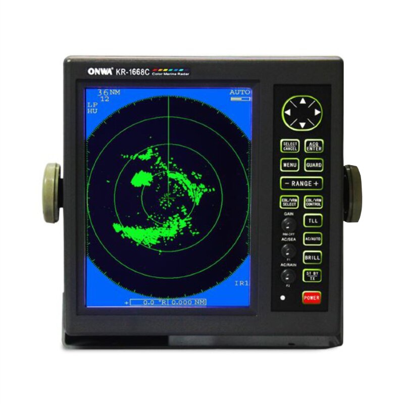 Морская РЛС ONWA KR-1668C Морская радиолокационная станция с цветным LCD дисплеем и антенной открытого типа с излучаемой мощностью 6 кВт.