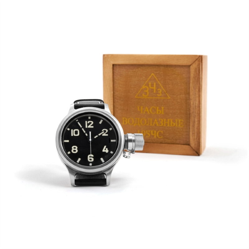Водолазные часы типа 195 ЧС Часы 195ЧС продолжают серию легендарных часов с послевоенным дизайном 192ЧС, изготовлены с использованием той же технологии и материалов.